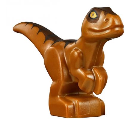 Dino Raptor Baby with Dark Brown and Reddish Brown Back- Jurassic World