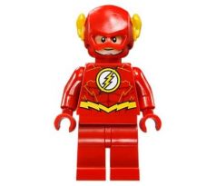 LEGO (76098) The Flash Gold Outlines on Chest- Super Heroes: Justice League