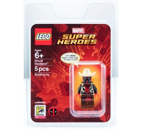 LEGO® Super Heroes comcon055 Sheriff Deadpool - San Diego Comic-Con 2018 Exclusive blister pack