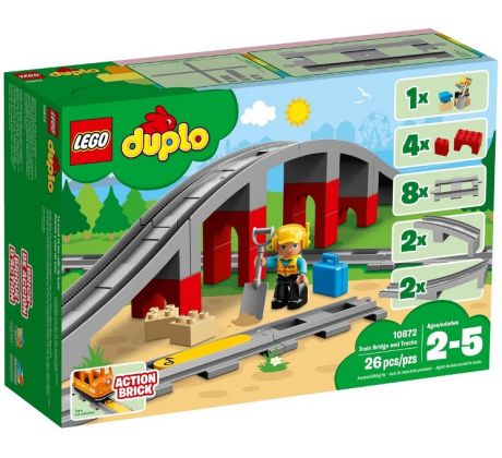 LEGO® DUPLO 10872 Doplňky k vláčku – most a koleje