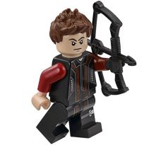 LEGO (76042) Hawkeye - Black and Dark Red Suit - Short Hair- Super Heroes: Avengers Age of Ultron