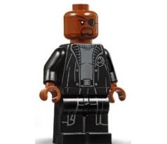 LEGO (76130) Nick Fury - Gray Sweater and Black Trench Coat- Super Heroes: Spider-Man Far From Home