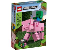 LEGO® Minecraft 21157 Velká figurka: Prase s malou zombie