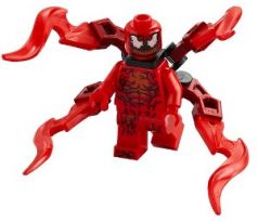 LEGO (76173) Carnage - Medium Appendages - Flat Silver Head - Super Heroes: Spider-Man