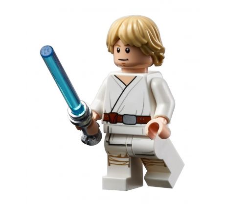 LEGO (75290) Luke Skywalker (Tatooine, White Legs, Stern / Smile Face Print)