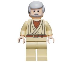LEGO (8092) Obi-Wan Kenobi - Old, Light Nougat, White Pupils - Star Wars Episode 4/5/6