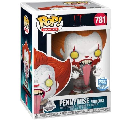 Funko Pop #781 Pennywise - Pennywise Blood Splatter Funhouse Vinyl Figure Limited Edition Exclusive