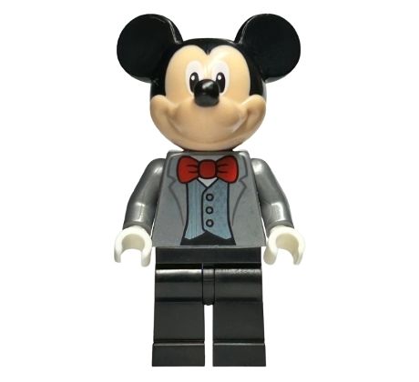 LEGO (40600) Mickey Mouse - Flat Silver Tuxedo Jacket, Red Bow Tie