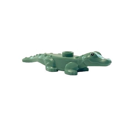 LEGO (60425) Alligator / Crocodile Baby Hatchling with Black Eyes Pattern