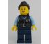 LEGO® Town Minifigurka Police Officer - Black Torso, Dark Blue Legs, Black Hair