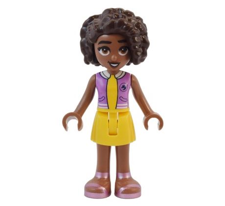 LEGO® Friends Minifigurka Aliya - Lavender Top, Yellow Skirt