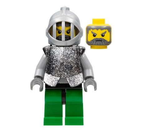 LEGO® Castle Minifigurka Knight (Knights Kingdom II) - Hero, Dark Gray Beard