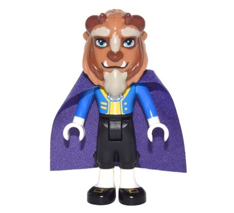 LEGO® Disney Minifigurka Beast, Blue Jacket, Black Legs, Dark Purple Cape