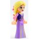 LEGO® Disney Minifigurka Rapunzel - Dark Purple Top, Medium Lavender Dress, 2 Bright Pink Flowers in Hair