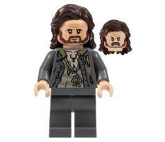 LEGO® Harry Potter Minifigurka Sirius Black, Dark Bluish Gray Prison Outfit with Long Jacket, Plain Legs