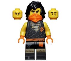 LEGO® NINJAGO Minifigurka Cole - Legacy, Black Suit, Orange Bandana