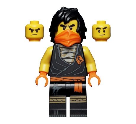 LEGO® NINJAGO Minifigurka Cole - Legacy, Black Suit, Orange Bandana