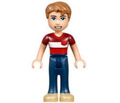 LEGO® Friends Minifigurka Henry - Red Shirt, Dark Blue Trousers