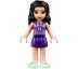 LEGO® Friends Minifigurka Emma - Medium Lavender Dotted Top, Dark Purple Skirt