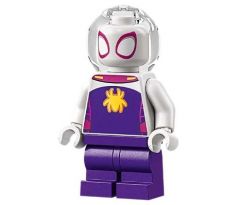 LEGO® Super Heroes Minifigurka Ghost-Spider / Spider-Gwen, Medium Legs, Bubble Helmet