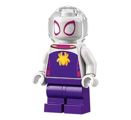 LEGO® Super Heroes Minifigurka Ghost-Spider / Spider-Gwen, Medium Legs, Bubble Helmet