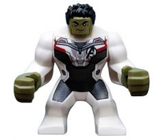 LEGO® Super Heroes Minifigurka Hulk (Big Fig), White Jumpsuit with Avengers Logo