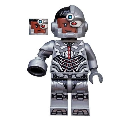 LEGO® Super Heroes Minifigurka Cyborg with Blaster Arm (DCEU)