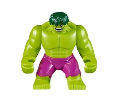 LEGO® Super Heroes Minifigurka Hulk (Big Fig), Dark Green Hair, Magenta Pants