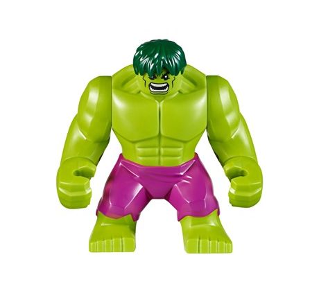 LEGO® Super Heroes Minifigurka Hulk (Big Fig), Dark Green Hair, Magenta Pants