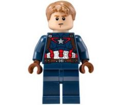 LEGO® Super Heroes Minifigurka Captain America with Hair and Dark Orange Eyebrows