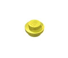 LEGO® Dílek 4073 Plate Round 1x1 - Světle žlutá (Bright Light Yellow)