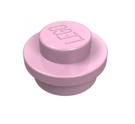 LEGO® Dílek 4073 Plate Round 1x1 - Sytě růžová (Bright Pink)