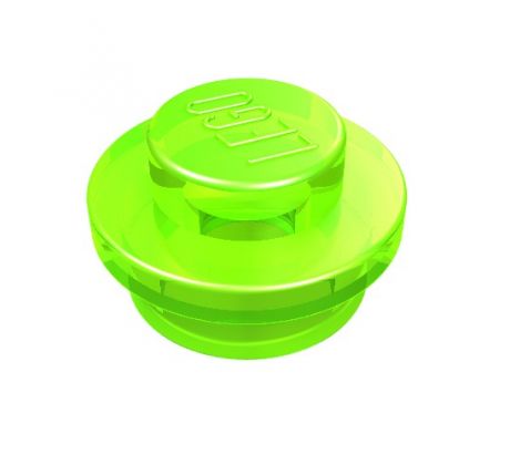 LEGO® Dílek 4073 Plate Round 1x1 - Průhledná zářivě zelená (Trans-Bright Green)