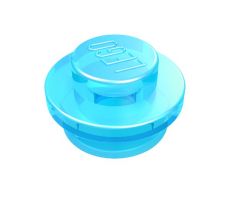 LEGO® Dílek 4073 Plate Round 1x1 - Průhledná světle modrá (Trans-Light Blue)