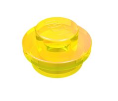 LEGO® Dílek 4073 Plate Round 1x1 - Průhledná žlutá (Trans-Yellow)