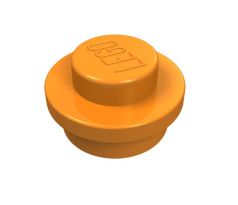 LEGO® Dílek 4073 Plate Round 1x1 - Oranžová (Orange)