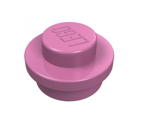 LEGO® Dílek 4073 Plate Round 1x1 - Tmavě růžová (Dark Pink)