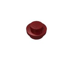 LEGO® Dílek 4073 Plate Round 1x1 - Tmavě červená (Dark Red)