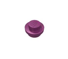 LEGO® Dílek 4073 Plate Round 1x1 - Purpurová (Magenta)