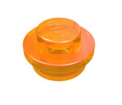 LEGO® Dílek 4073 Plate Round 1x1 - Průhledná oranžová (Trans-Orange)