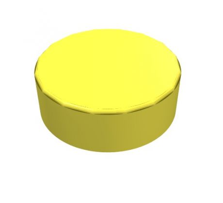 LEGO® Dílek 98138 Tile Round 1x1 - Světle žlutá (Bright Light Yellow)