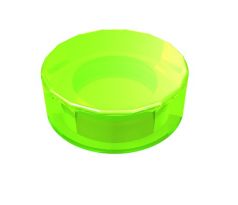 LEGO® Dílek 98138 Tile Round 1x1 - Průhledná zářivě zelená (Trans-Bright Green)