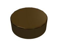 LEGO® Dílek 98138 Tile Round 1x1 - Tmavě hnědá (Dark Brown)