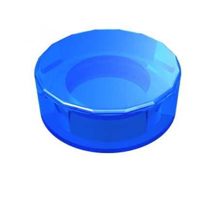 LEGO® Dílek 98138 Tile Round 1x1 - Průhledná tmavě modrá (Trans-Dark Blue)