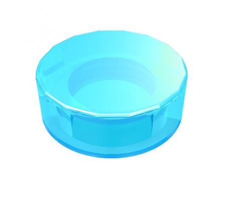 LEGO® Dílek 98138 Tile Round 1x1 - Průhledná světle modrá (Trans-Light Blue)