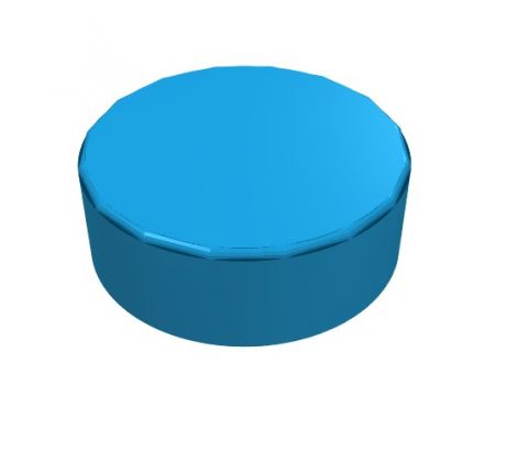 LEGO® Dílek 98138 Tile Round 1x1 - Tmavě azurová (Dark Azure)