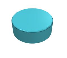 LEGO® Dílek 98138 Tile Round 1x1 - Středně azurová (Medium Azure)