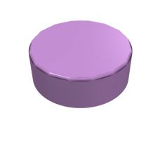 LEGO® Dílek 98138 Tile Round 1x1 - Středně levandulová (Medium Lavender)