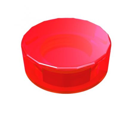 LEGO® Dílek 98138 Tile Round 1x1 - Průhledná červená (Trans-Red)