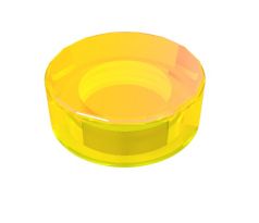 LEGO® Dílek 98138 Tile Round 1x1 - Průhledná žlutá (Trans-Yellow)